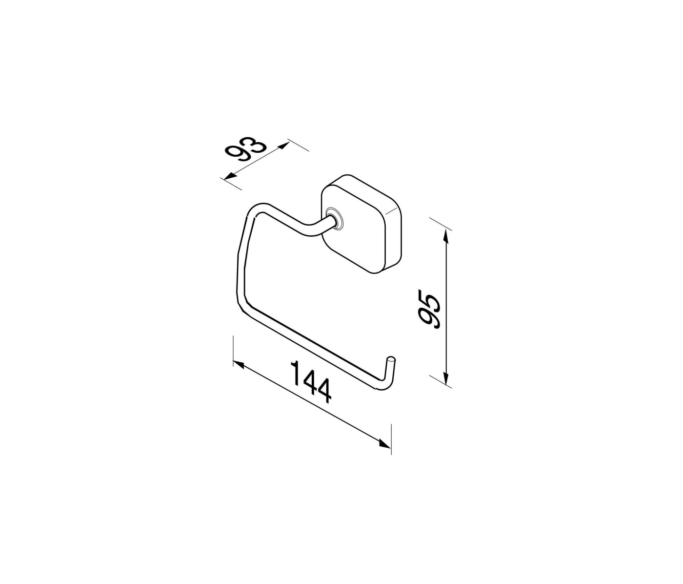 Geesa Thessa Chrome držač toalet papira 912409-02