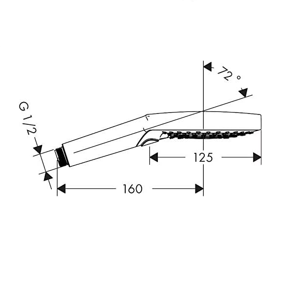 Hansgrohe Raindance Select S PowderRain 120 Brushed Bronze ručni tuš sa 3 vrste mlaza 26014140