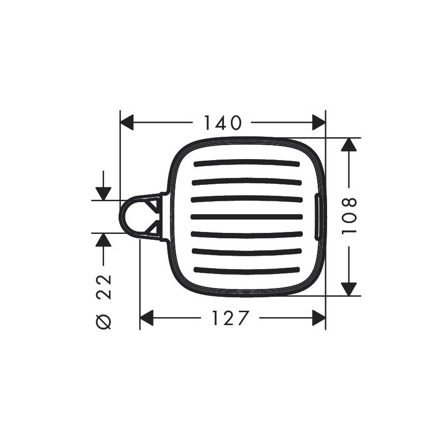 Hansgrohe Casetta Chrome držač sapuna za kliznu šipku 26519000