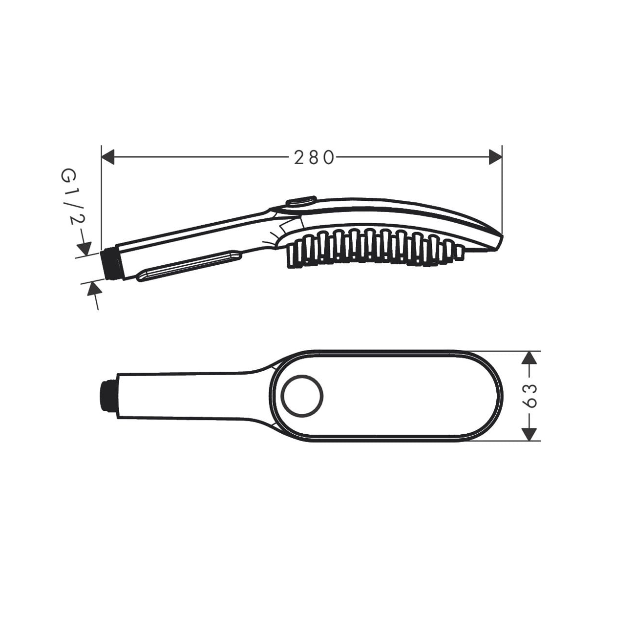 Hansgrohe DogShower 150 Matt White ručni tuš za pse sa 3 vrste mlaza 26640700