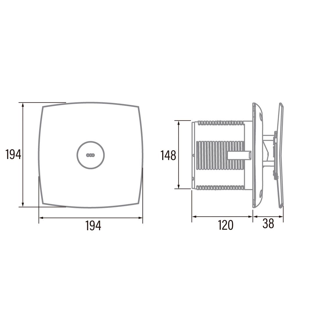 Cata X-Mart 15 Matic White kupatilski ventilator sa autoklapnom 01035000 -A