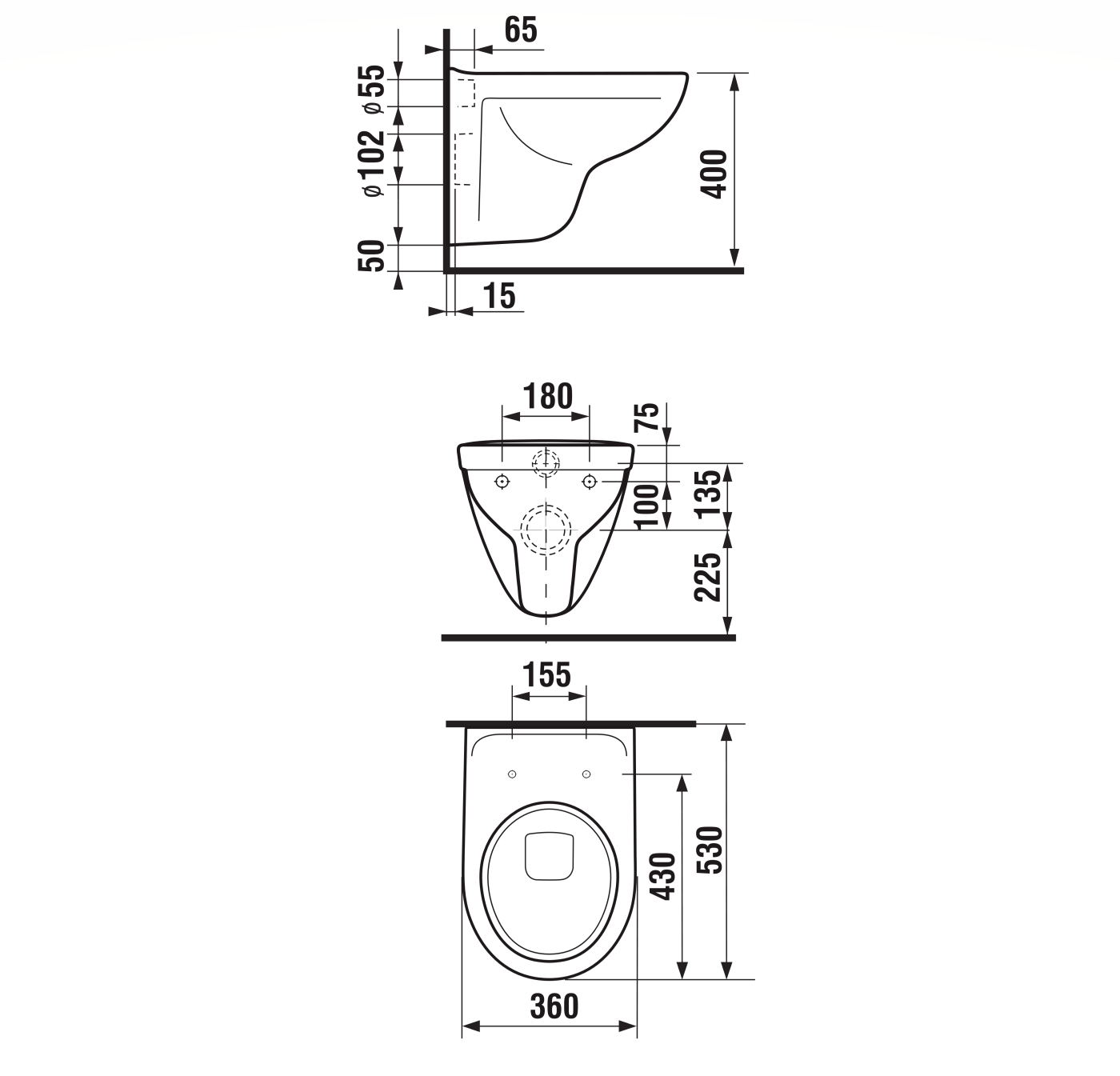 Jika Lyra Plus WC šolja 36x53x38,5 konzolna 8.2338.0.000.000.1