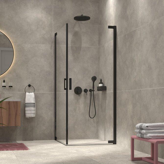 Geesa Frame Black korpa (polica) za tuš kabinu 918901-06