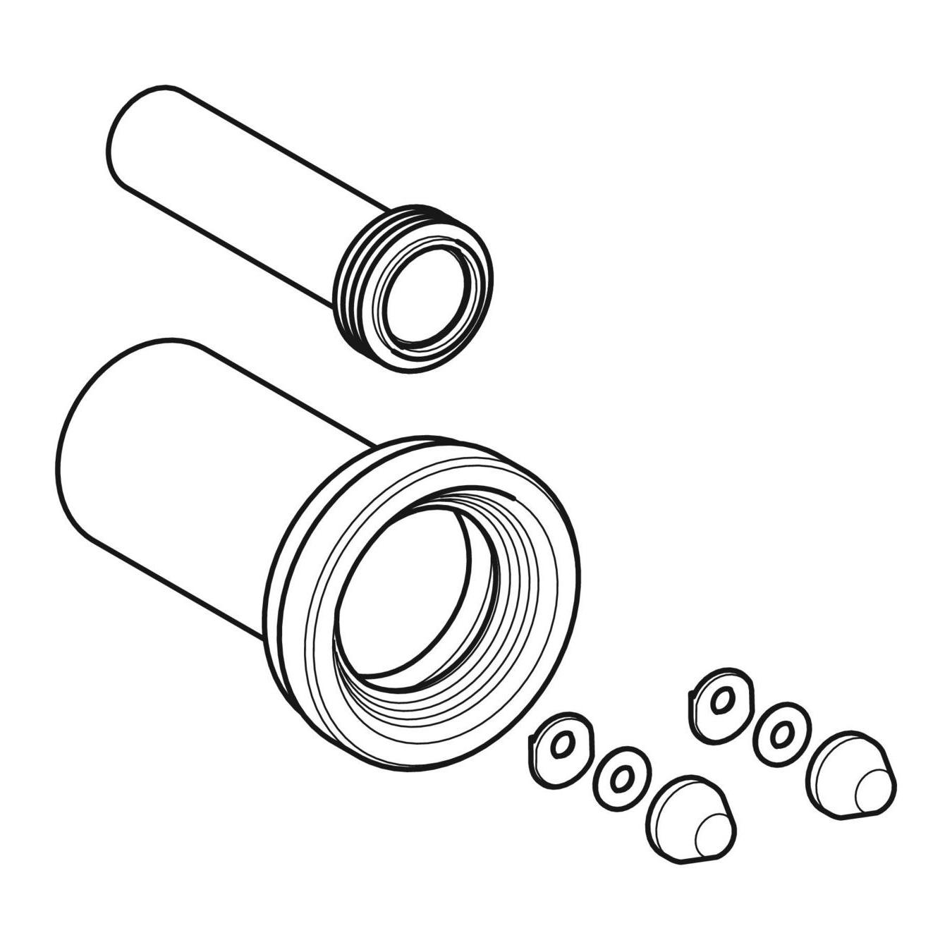 Geberit set prikljucaka za konzolnu WC solju 9x18,5  152.426.46.1