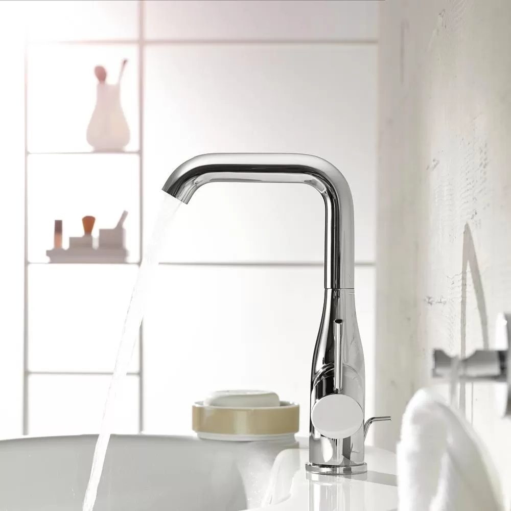 Grohe Essence 160 Chrome baterija (slavina) za umivaonik sa odlivnim ventilom sifona pop-up 24173001