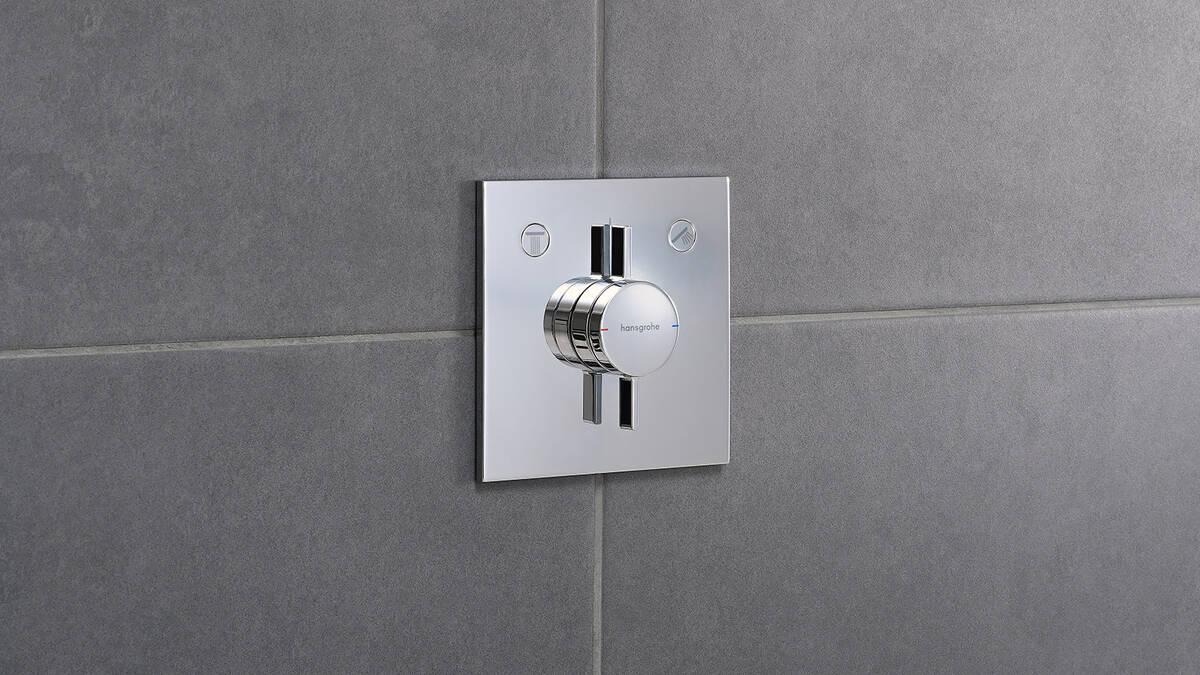 Hansgrohe DuoTurn Q Chrome mešač sa prebacivačem sa 2 funkcije i kontrolom protoka 75414000