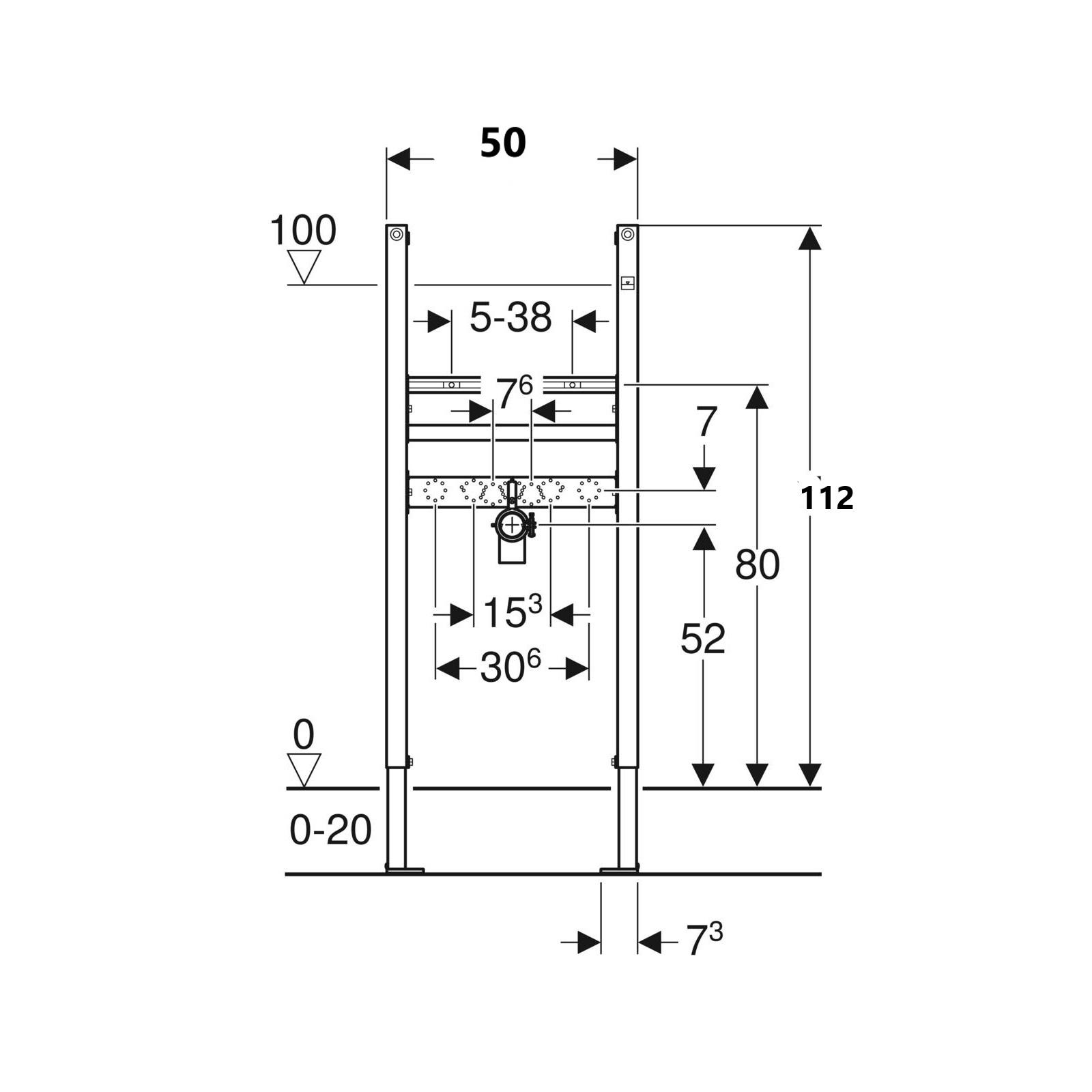 Geberit Duofix okvir za umivaonik statički samostojeći 111.471.00.1