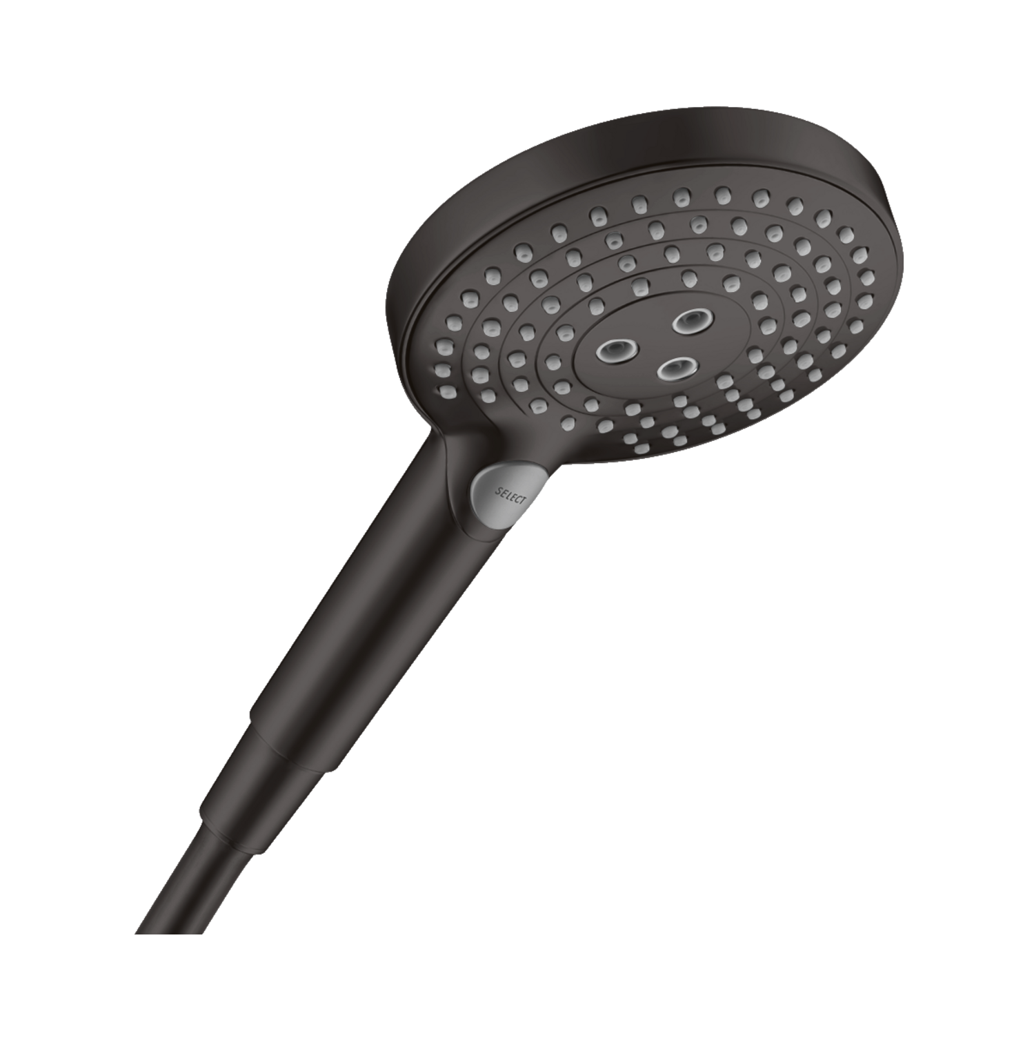 Hansgrohe Croma Select S 280 Matt Black tuš sistem usponski sa termostatskom baterijom, ručnim tuš setom i četvrtastim nadglavnim tušem 26891670