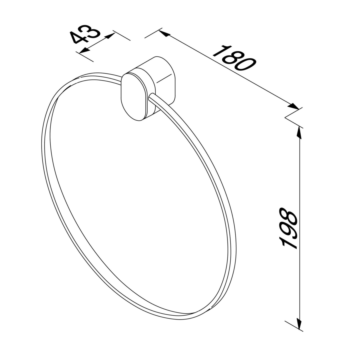 Geesa Wynk Chrome držač peškira 914504-02