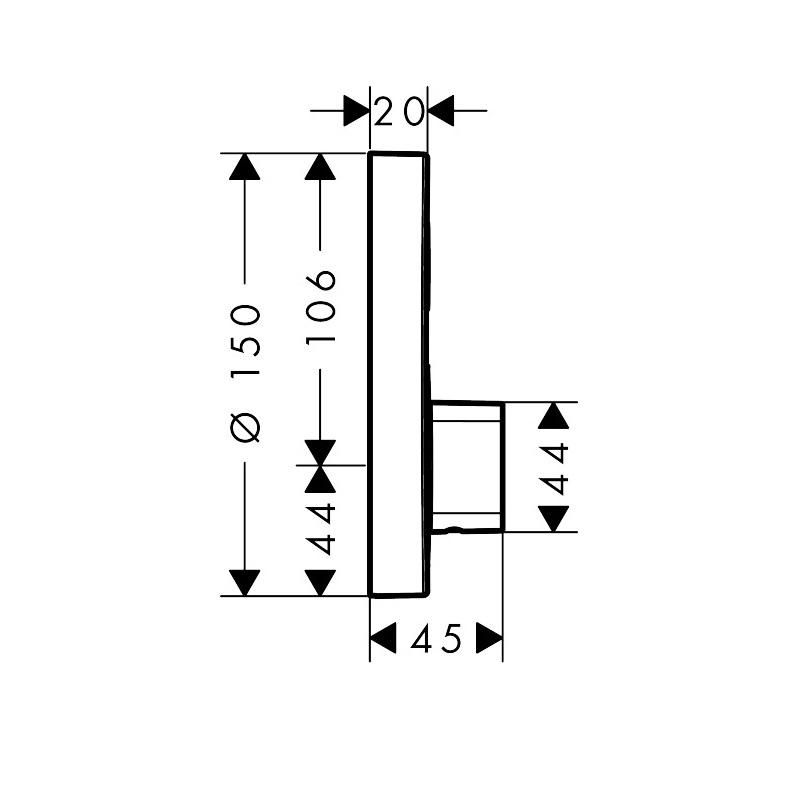 Hansgrohe ShowerSelect S Chrome mešač sa prebacivačem 15747000