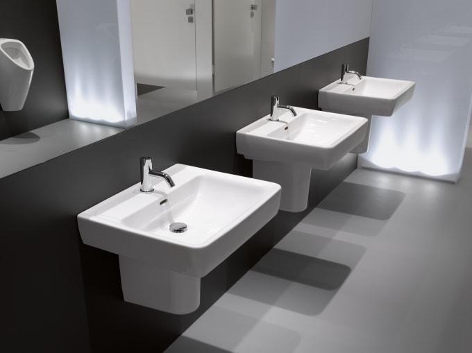 Laufen Pro A White umivaonik (lavabo) 55X47 konzolni pravougaoni sa prelivom 8.1895.1.000.104.1