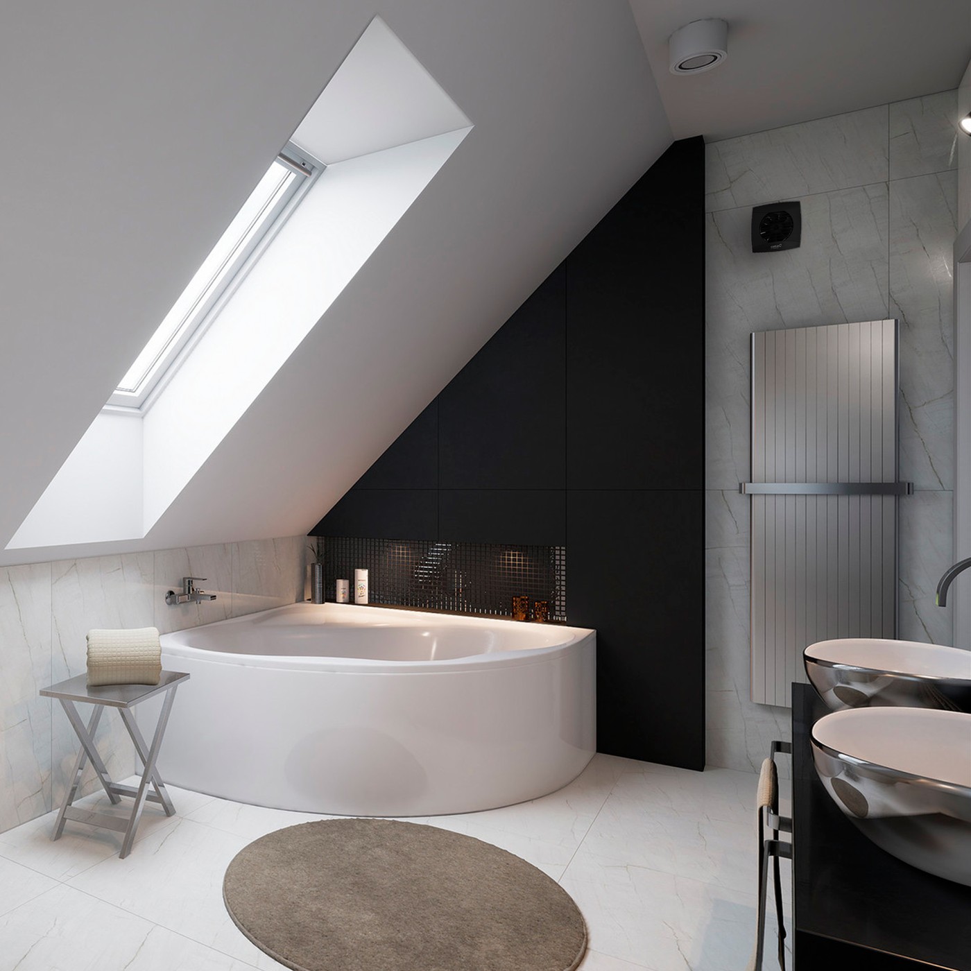 Cata UC-10 STD Black kupatilski ventilator 01256000