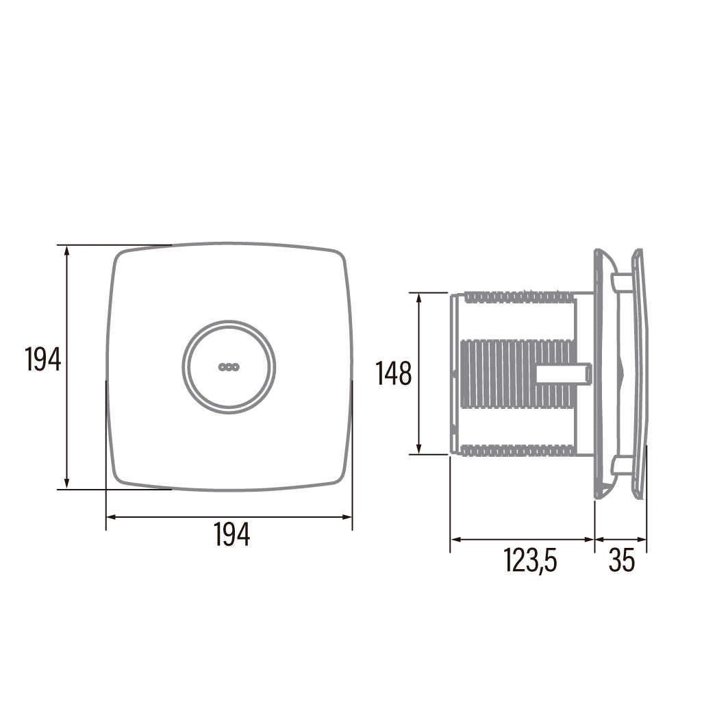Cata X-Mart 15 Timer Inox kupatilski ventilator sa tajmerom 01061000