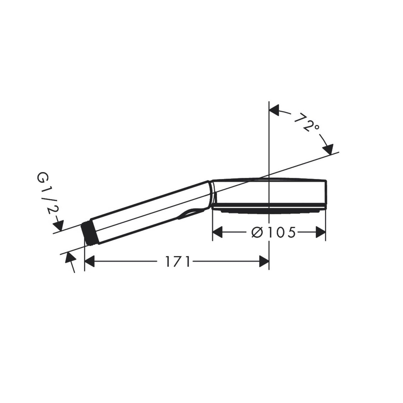 Hansgrohe Pulsify Select S Relaxation 105 Matt White ručni tuš sa 3 vrste mlaza 24110700
