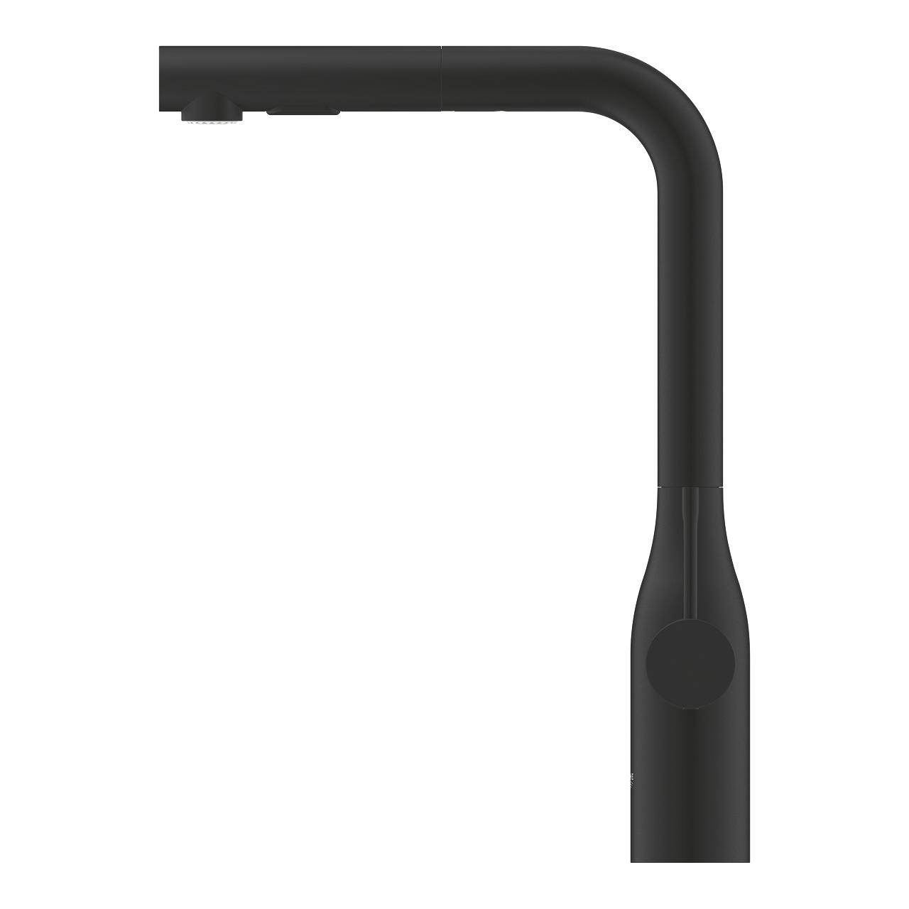 Grohe Essence 315 Phantom Black jednoručna baterija (slavina) za sudoperu sa izvlačnim tušem 30504KF0
