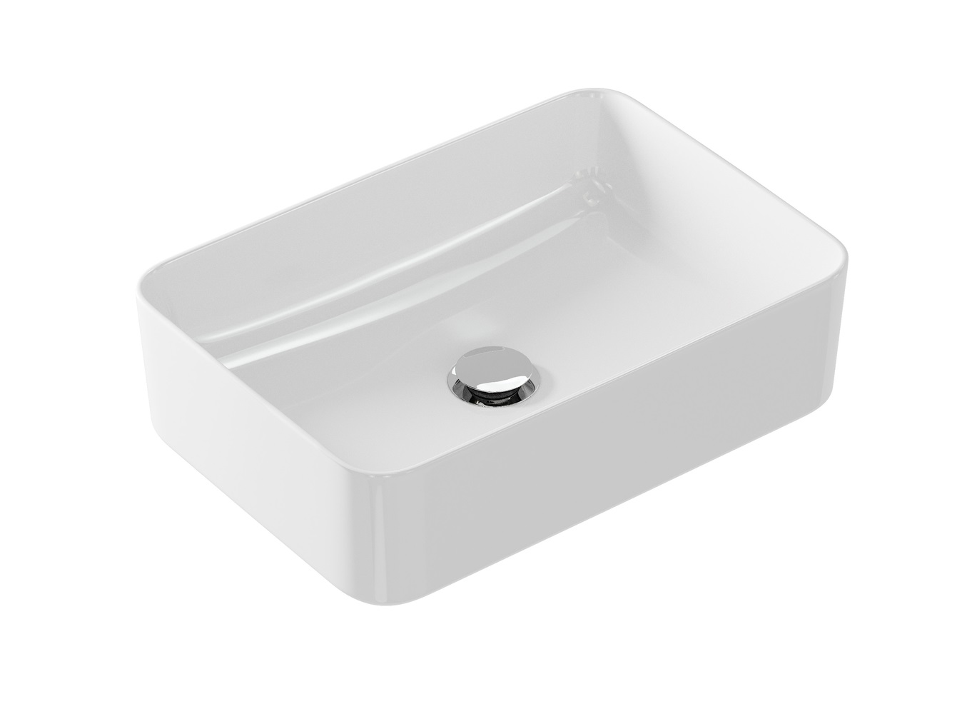 Cersanit Crea 50 White umivaonik (lavabo) 49,5x34,5x13,5 nadgradni četvrtasti K114-001