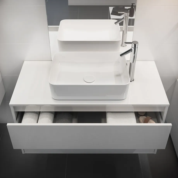 Cersanit Crea 50 White umivaonik (lavabo) 49,5x34,5x13,5 nadgradni četvrtasti K114-001