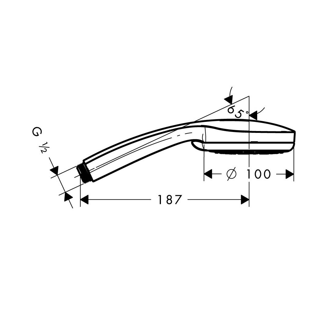 Hansgrohe Croma 100 Vario Chrome ručni tuš sa 4 vrste mlaza 28535000