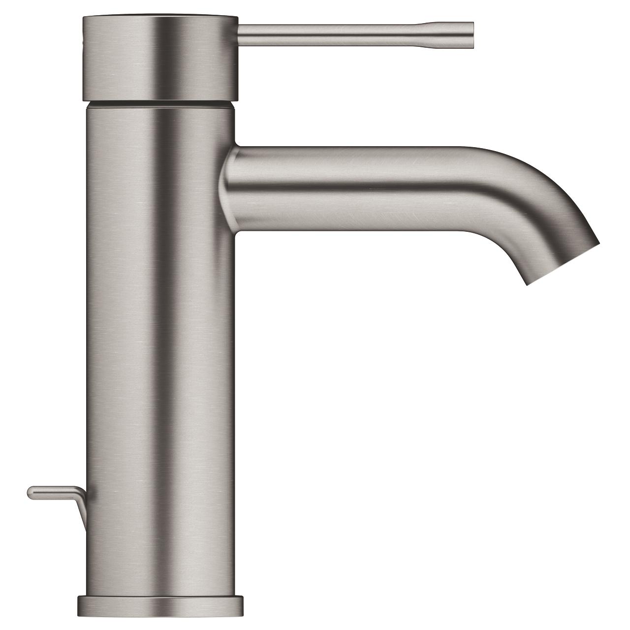 Grohe Essence 100 Brushed Hard Graphite baterija (slavina) za umivaonik sa odlivnim ventilom sifona pop-up 24171AL1