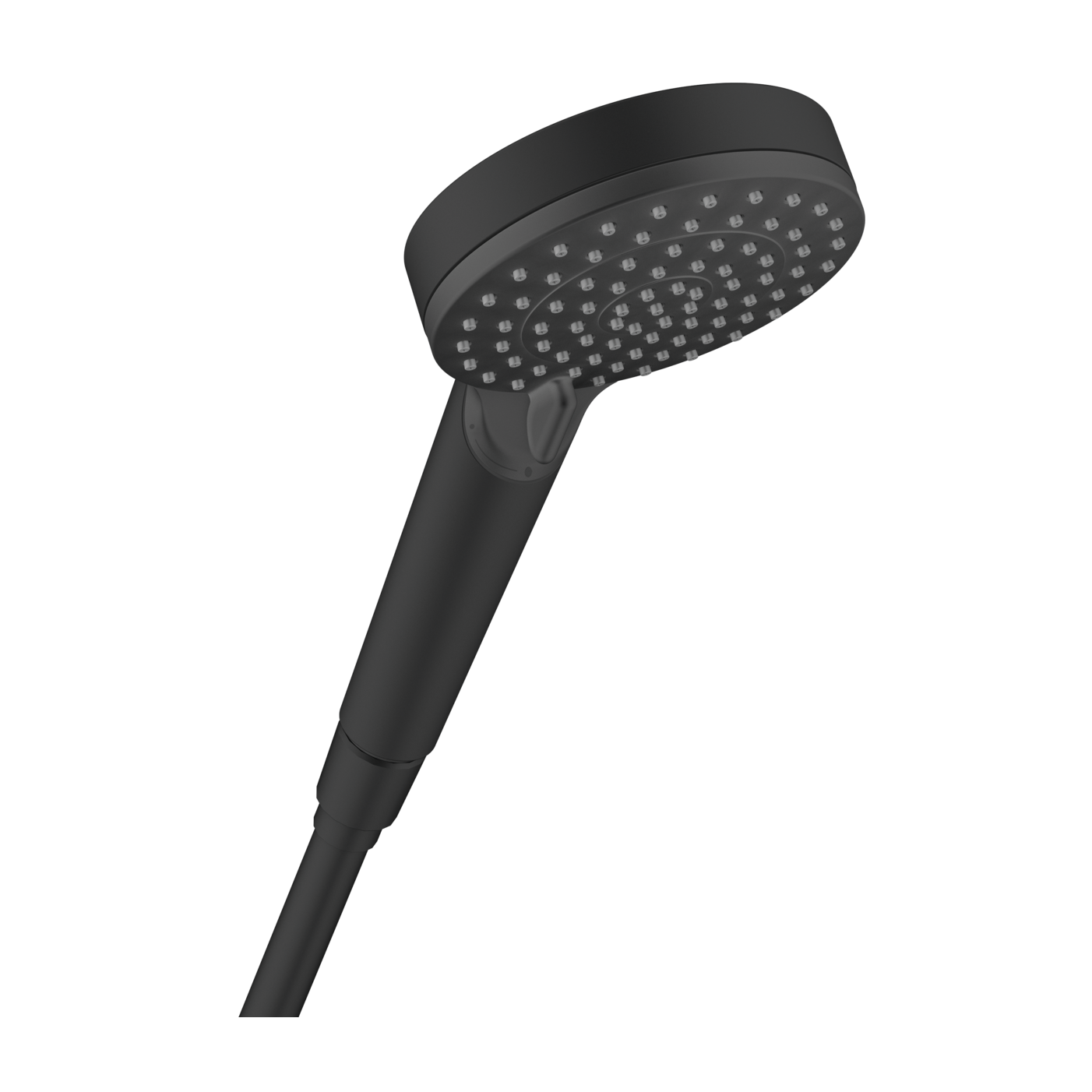 Hansgrohe Vernis Blend 100 Matt Black tuš set: ručni tuš sa 2 mlaza, Isiflex 1600 crevo za tuš i usponska šipka sa kliznim držačem 26422670