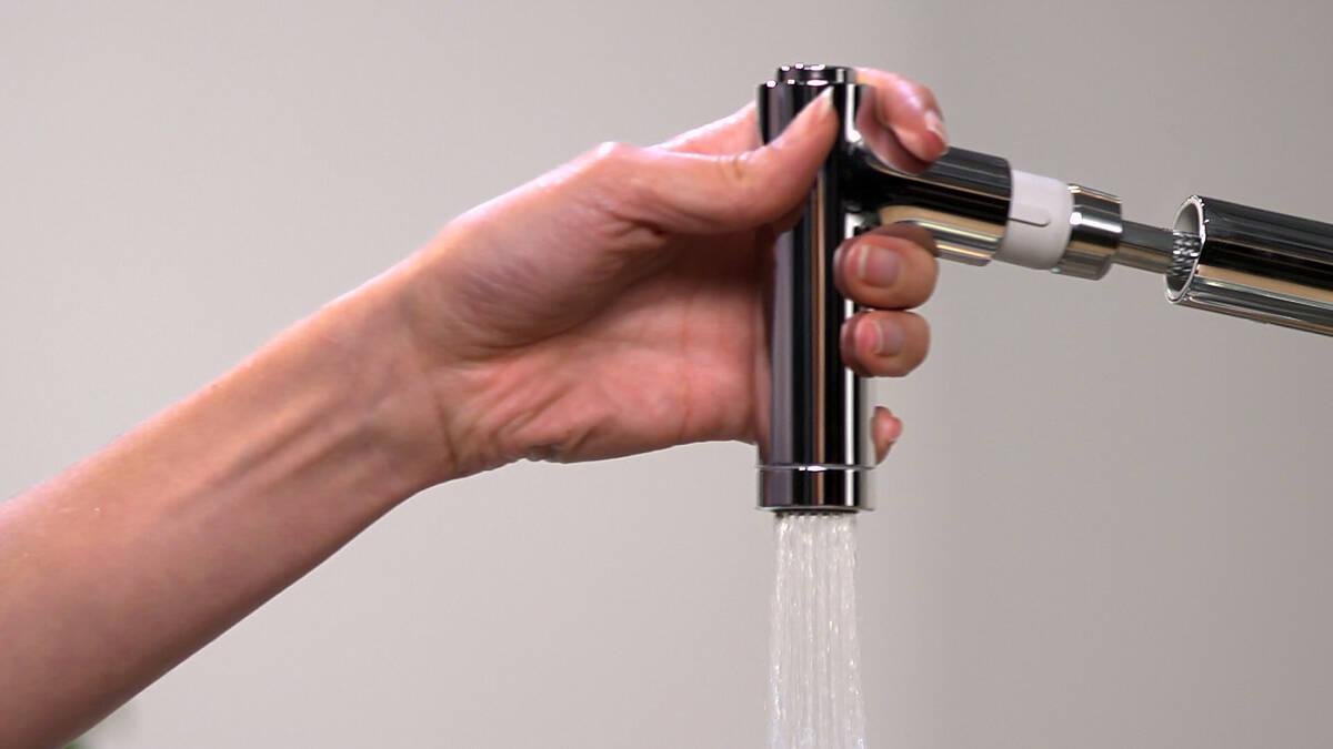 Hansgrohe Metris M71 320 Chrome baterija (slavina) za sudoperu sa izvlačećim tušem 2 mlaza 14820000