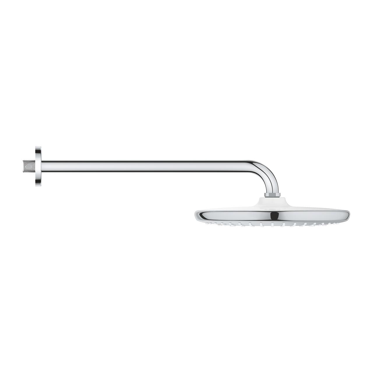 Grohe Tempesta 250 Chrome nadglavni tuš okrugli sa 1 mlazom i držačem nadglavnog tuša zidnim od 380mm 26668000