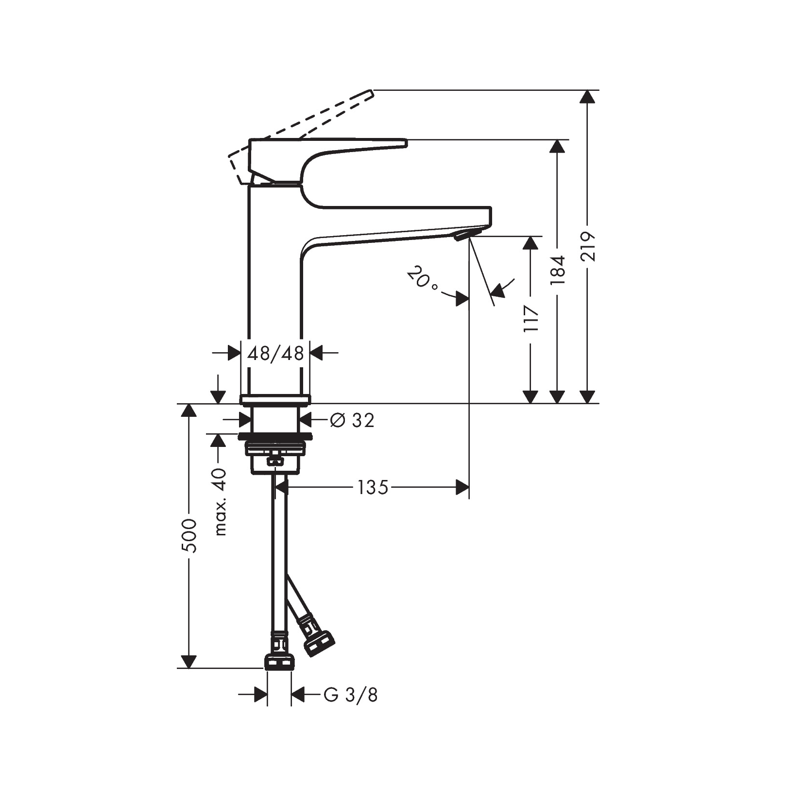Hansgrohe Metropol 110 Chrome Air Power baterija (slavina) za umivaonik sa odlivnim ventilom sifona push-open 32508000