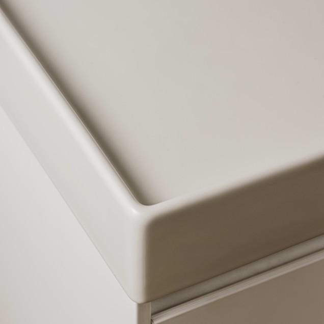 Roca Ona White Fineceramic® umivaonik (lavabo) 50x36x8 konzolni sa rupom za bateriju i prelivom A32768E000