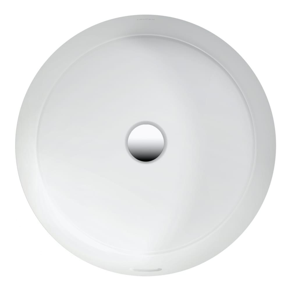 Laufen Living White umivaonik (lavabo) 45x45,5x15,5 podgradni okrugli sa prelivom 8.1343.8.000.109.1