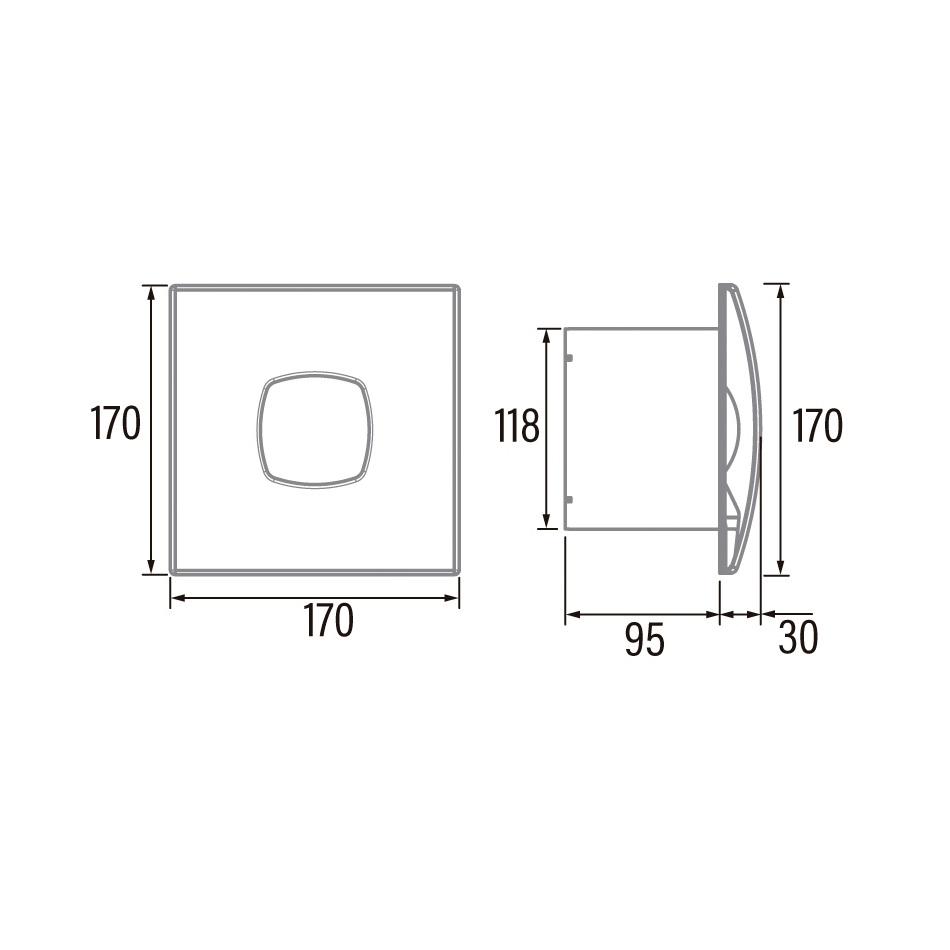 Cata Silentis 12 White kupatilski ventilator 01080000
