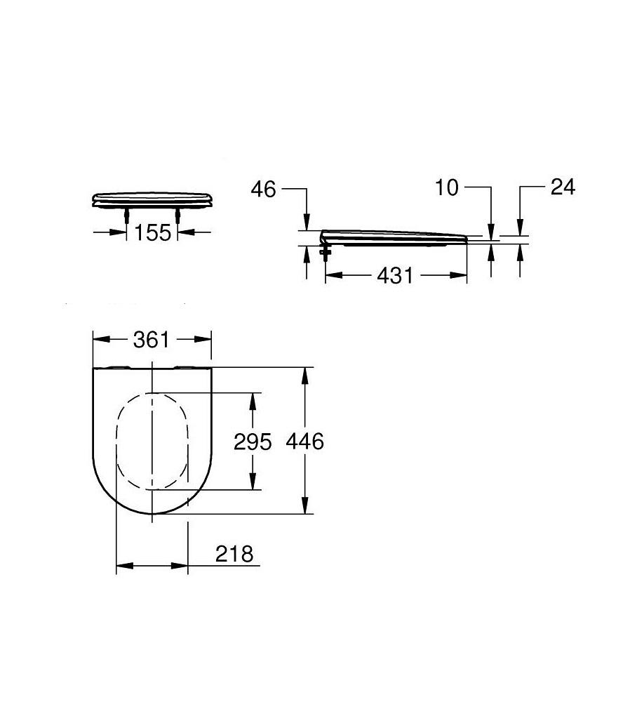 Grohe Essence White SoftClose daska za WC šolju sporospuštajuća 39577000