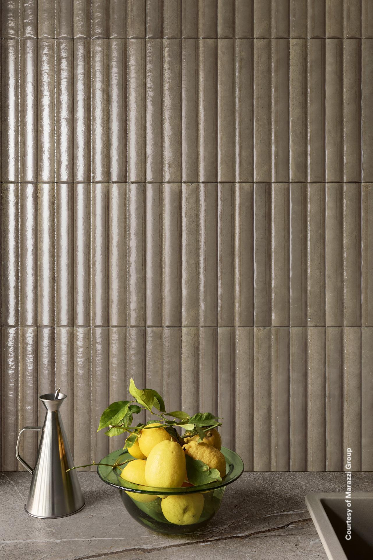 Marazzi Lume Greige Struttura 3D Rake MP9J 6x24 14mm Lux pločica zidna sjajna sa udubljenjima 0.720 43.200