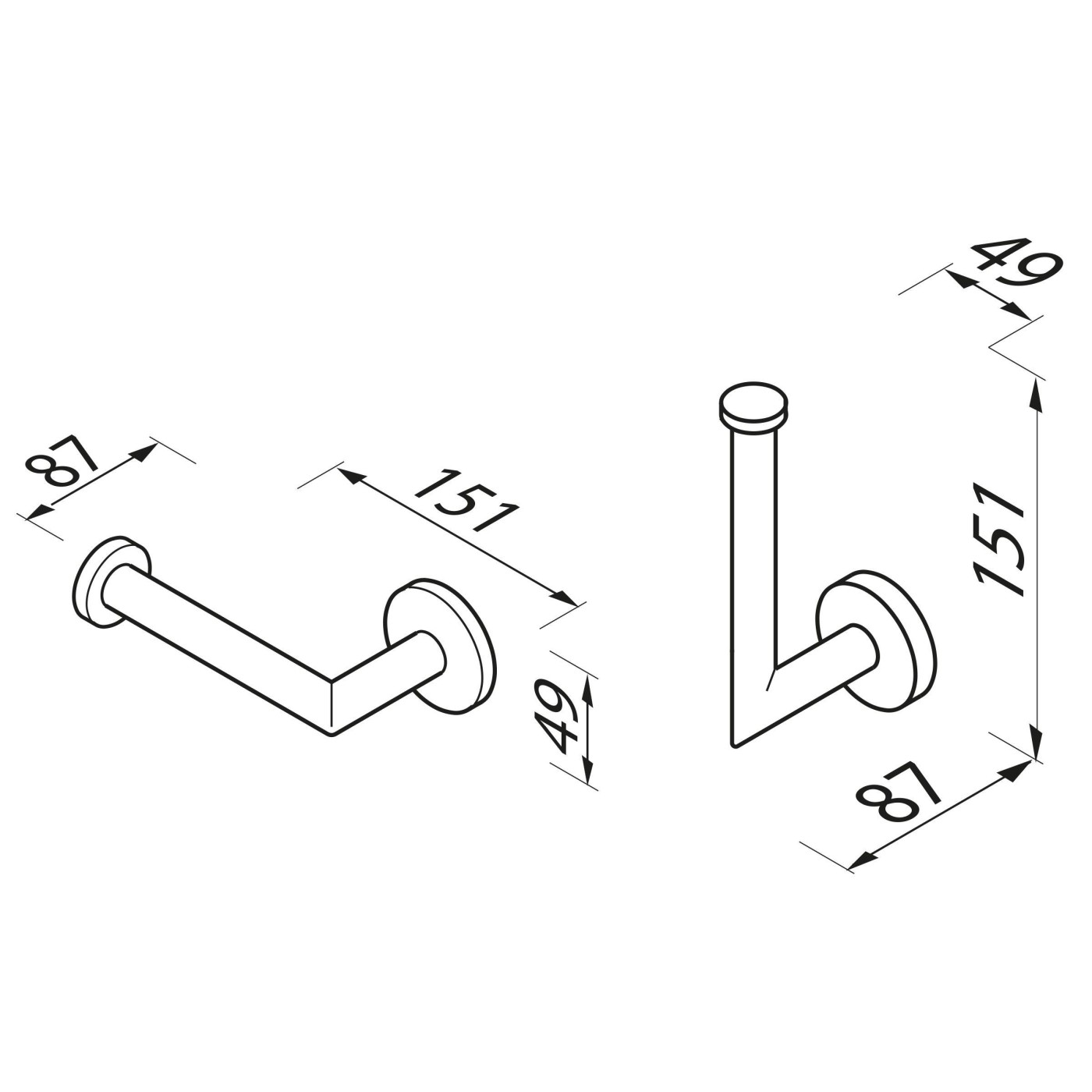 Geesa Nemox Brushed Gold držač toalet papira  916509-07