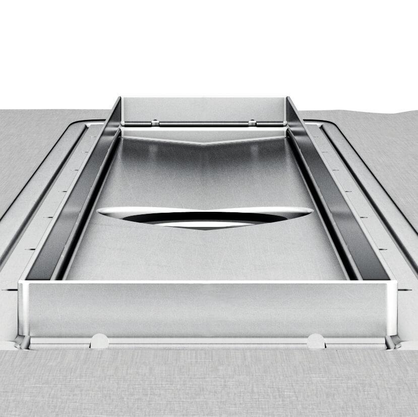 Aco ShowerDrain<sup>®</sup> E+ 985 telo kanala sa zidnom prirubnicom i visinom ugradnje 70-152mm 3017741