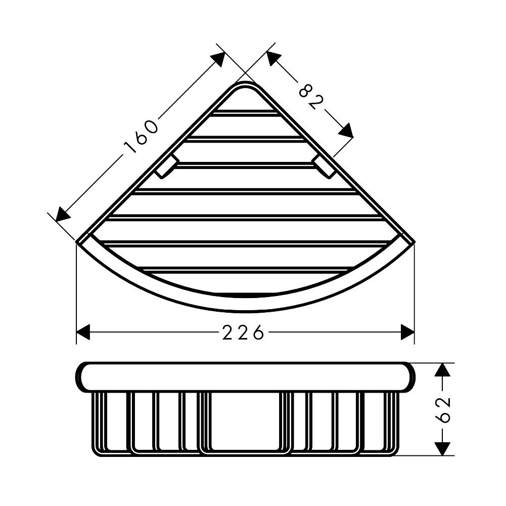 Hansgrohe Logis Universal Chrome ugaona korpa (polica) mrežasta 41710000