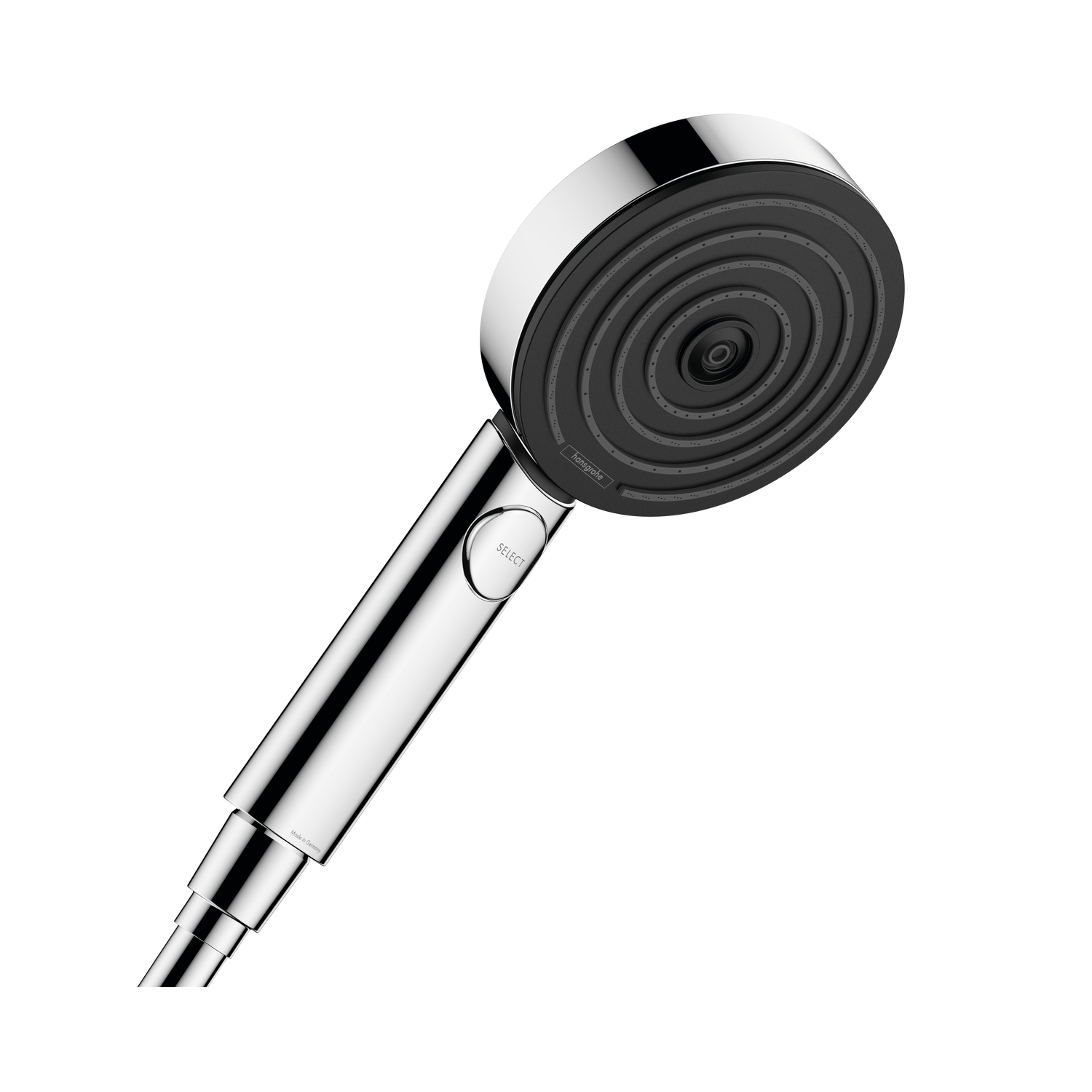 Hansgrohe Pulsify Select S 105 Chrome tuš set: ručni tuš sa 3 mlaza, Isiflex'B 1600 crevo za tuš i usponska šipka sa kliznim držačem 24161000