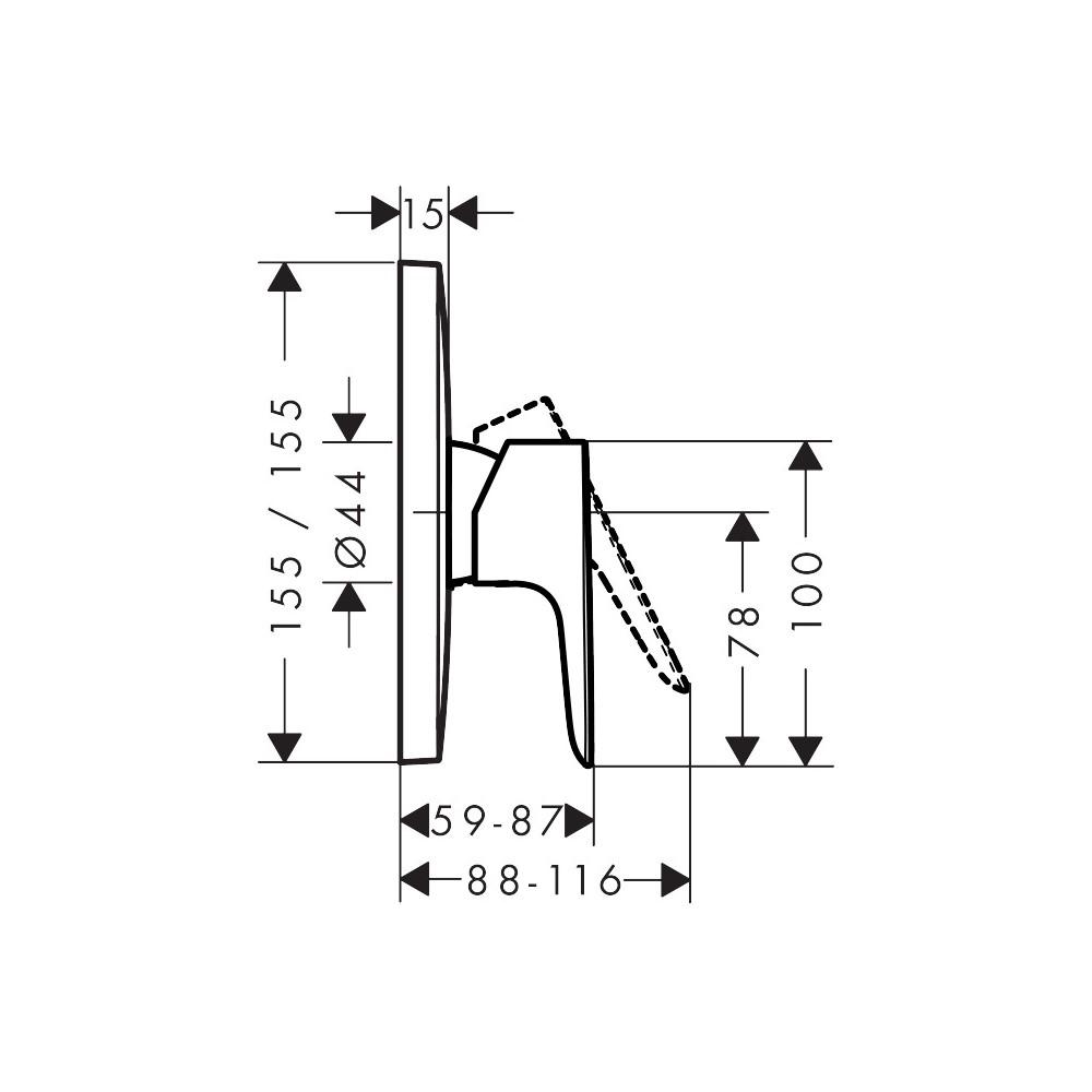 Hansgrohe Talis E Chrome mešač 71765000