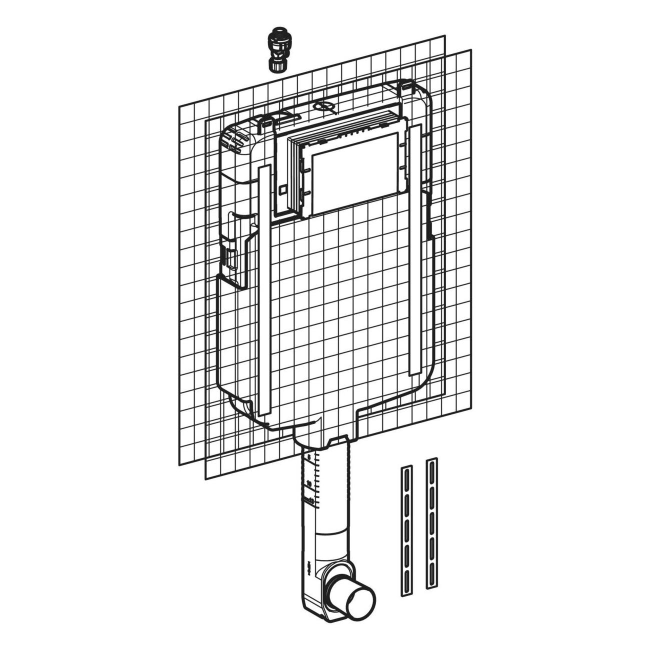 Geberit Sigma ugradni vodokotlić za podnu WC šolju debljine 8cm 109.791.00.1