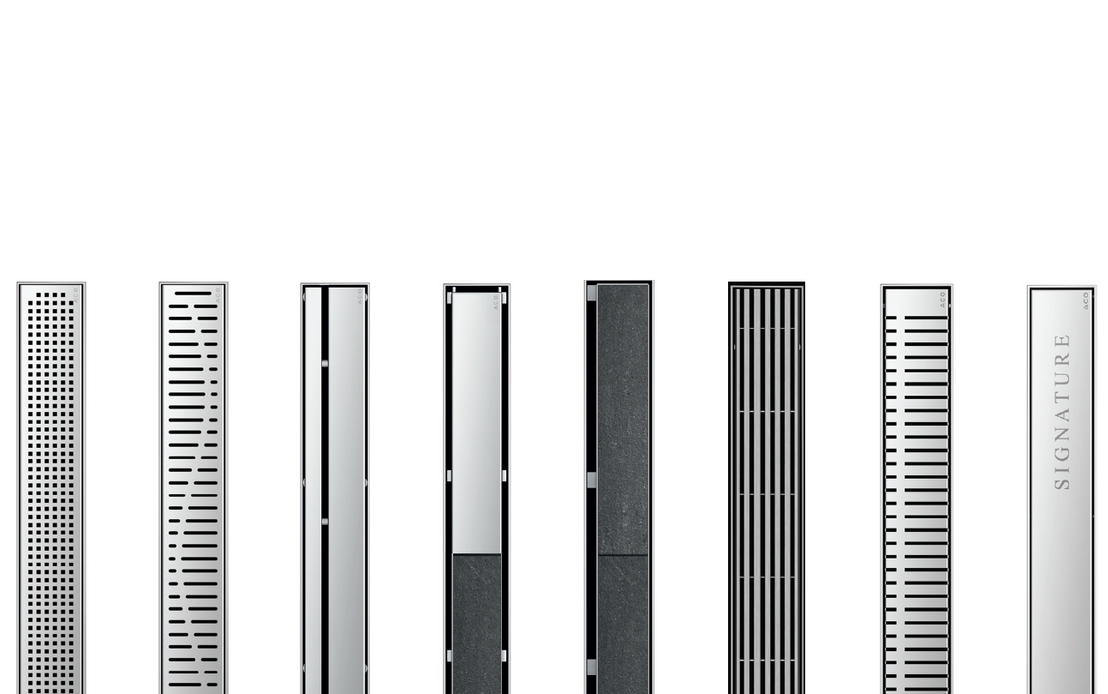 Aco ShowerDrain<sup>®</sup> E+ 585 telo kanala sa zidnom prirubnicom i visinom ugradnje 70-152mm 3017634