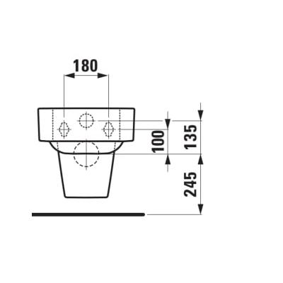 Laufen Val White Wc šolja 53x39x36,5 Rimless konzolna 8.2028.1.000.000.1