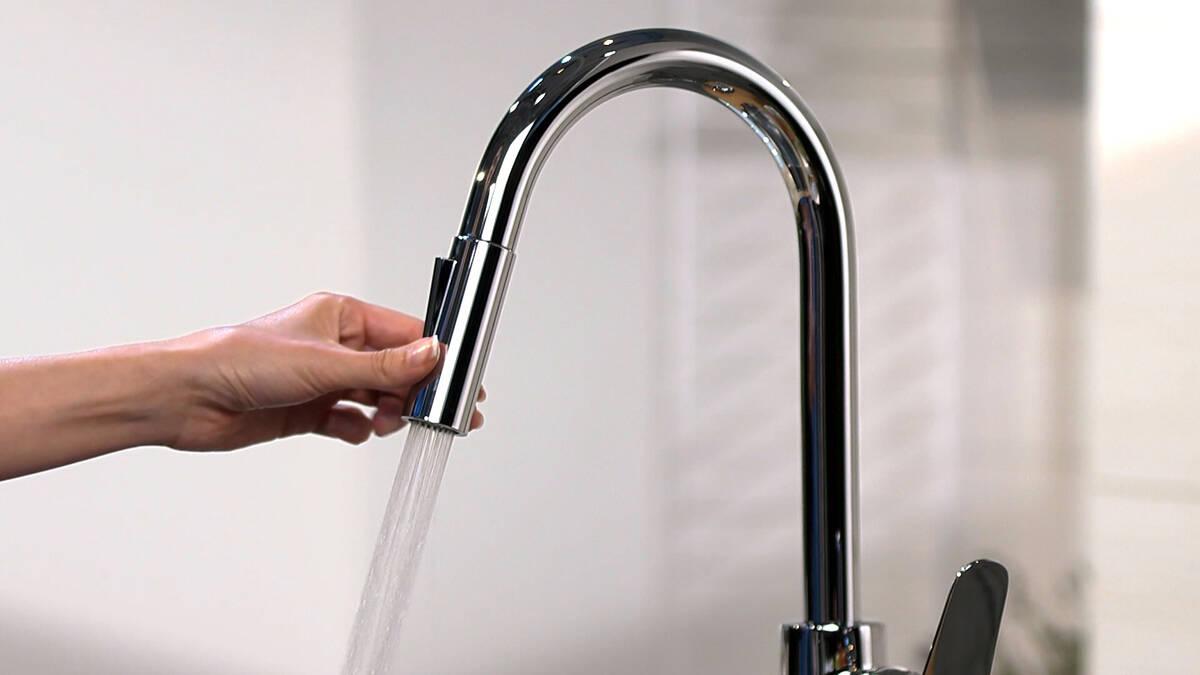 Hansgrohe Focus M41 240 Chrome baterija (slavina) za sudoperu sa izvlačećim tušem sa 2 mlaza 31815000