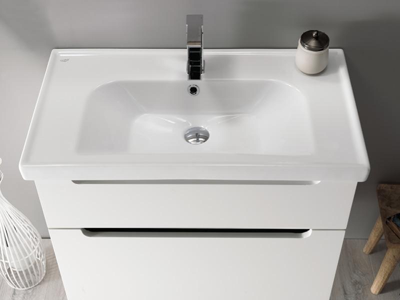 Turkuaz CeraStyle Frame White umivaonik (lavabo) 50x38x5 konzolni sa rupom za bateriju i prelivom 30900U