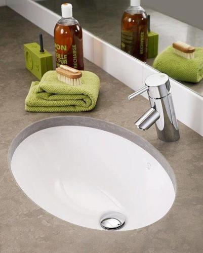 Laufen Lipsy White umivaonik (lavabo) 56,5x41x22 podgradni okrugli sa prelivom 8.1129.1.000.000.1