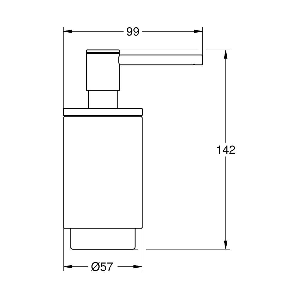 Grohe Selection 120ml Brushed Cool Sunrise dozer za sapun bez držača 41028GN0