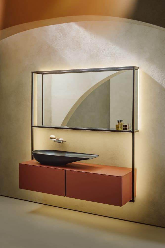 Laufen Il Bagno Alessi Havanna ogledalo 126x17,3x159,5 sa osvetljenim okvirom 4.3050.0.097.271.1