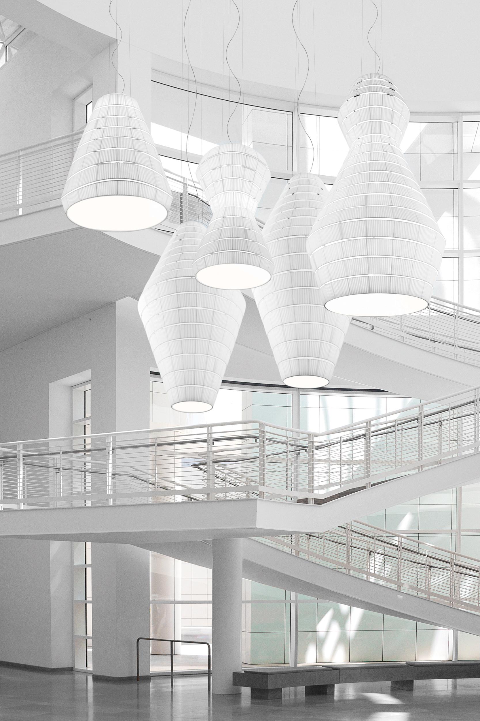 Axolight Layers White/White 1x16W 220-240V AC 116x116x460 1xLED E27 lampa visilica SPLAYAXXE27BCXX