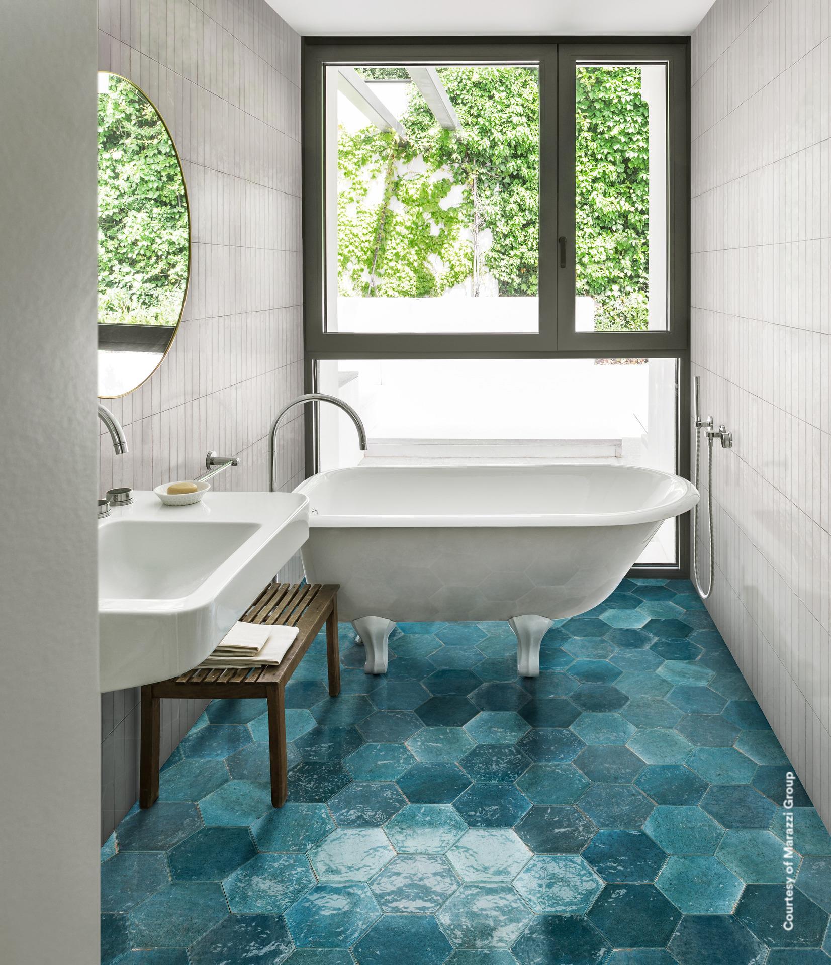 Marazzi Lume Blue Struttura 3D Rake MP9H 6x24 14mm Lux pločica zidna sjajna sa udubljenjima 0.720 43.200