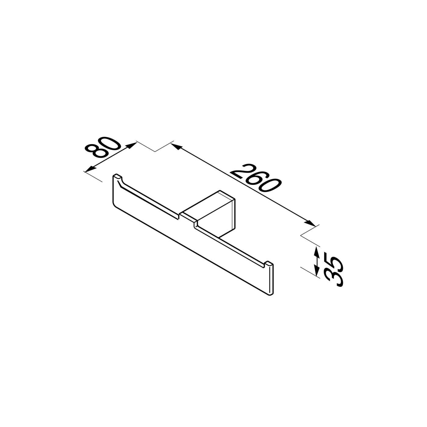 Geesa Modern Art Chrome držač toalet papira dupli 913518-02