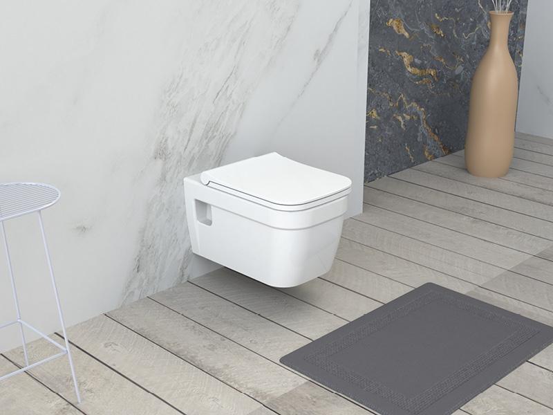 Turkuaz CeraStyle Noura White Rimless WC šolja konzolna sa vidljivim kačenjem 19900W