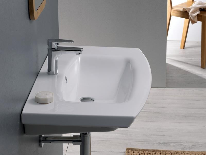 Turkuaz CeraStyle Plus White umivaonik (lavabo) 90x51x5 konzolni sa rupom za bateriju i prelivom 90100U
